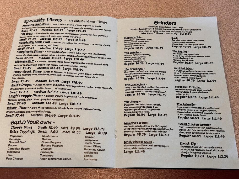 Blue Ridge Pizza Company Menu image 1